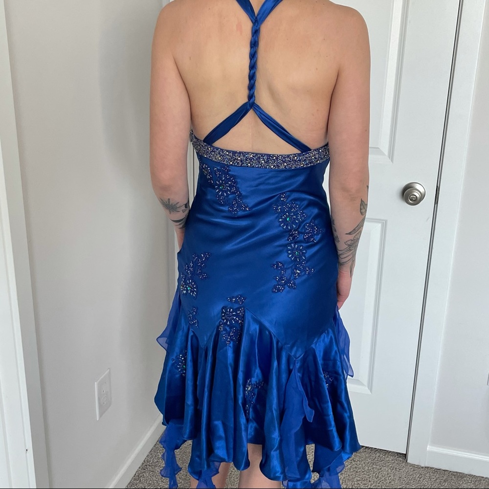 Cobalt Blue Embroidered Dress